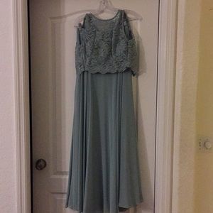 Two piece prom dress